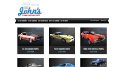 Desktop Screenshot of johnsclassiccars.com